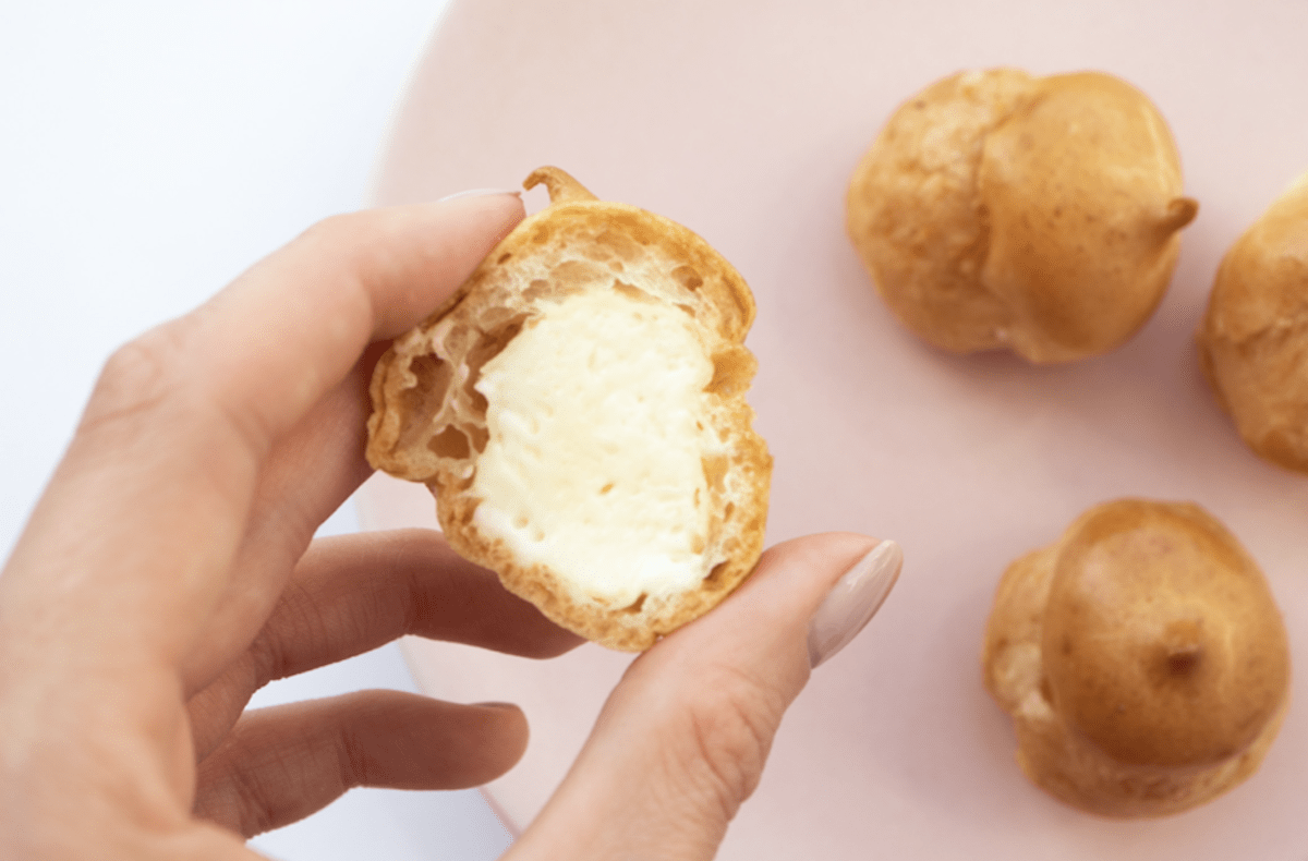 Profiteroles Filling Can Be Custard, Pastry Cream, Whipped Cream or Ice Cream