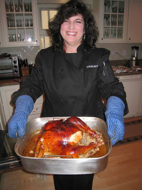 Food Travelist Diana Serving Up The Turkey
