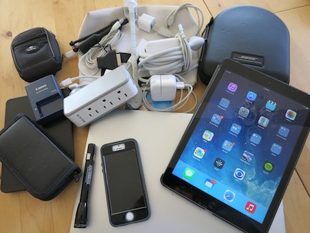 So many gadgets to pack!