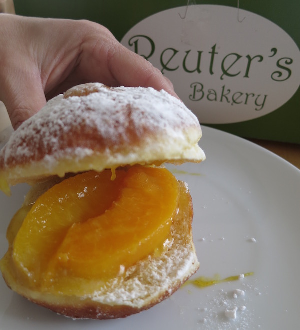 Peach Paczki Open from Reuters Bakery Food Travelist