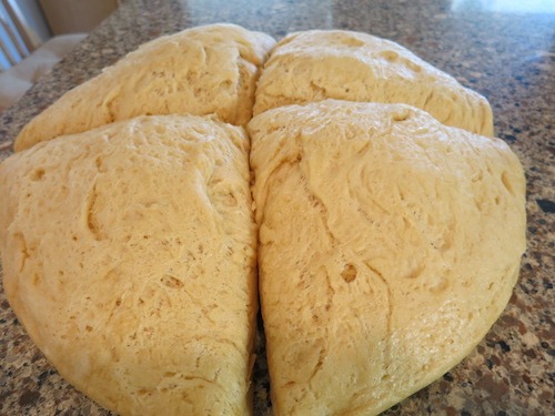 Food Travelist Bread Dough Quartered