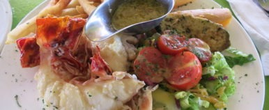 Delicious lobster at Lime Bar