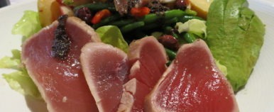 Salad Nicoise at Left Bank Brasserie in San Jose