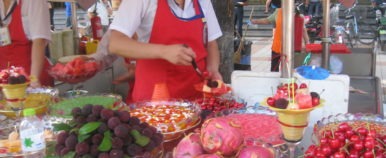 Food Travelists at the Frankfurt, Germany Christkindlmarket
