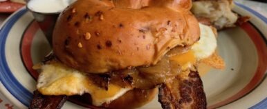 Breakfast sandwich at Short Stack Madison WI