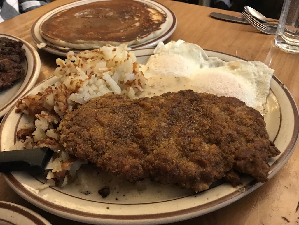 Chicken Fried Steak Breakfast Western Cafe Bozeman Montana