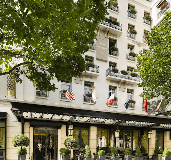 Entrance Hotel Napoleon Paris 5 Star Luxury Hotel Napoleon Paris