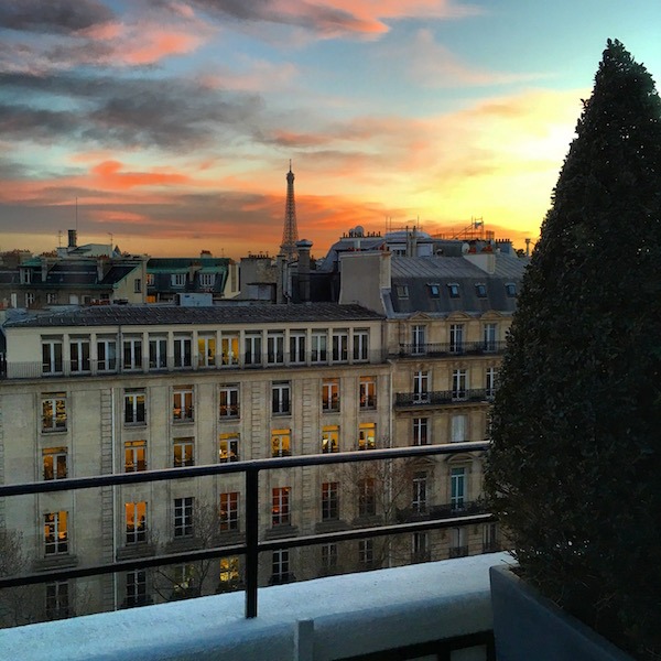 Sunset View from Junior Suite at Hotel Napoleon Food Travelist