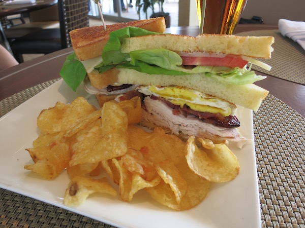 Club sandwich and the Clubhouse at Waldorf Astoria Orlando
