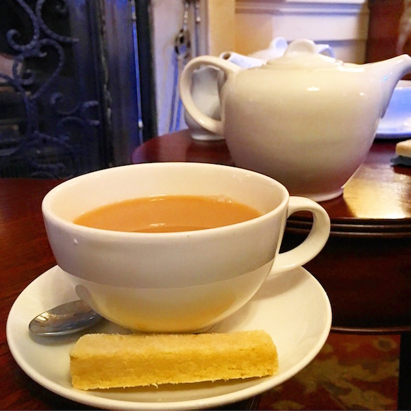 Tea and Biscuits at the Talbot Hotel in Malton