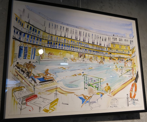 Hotel Moliter Artwork of Pool Paris