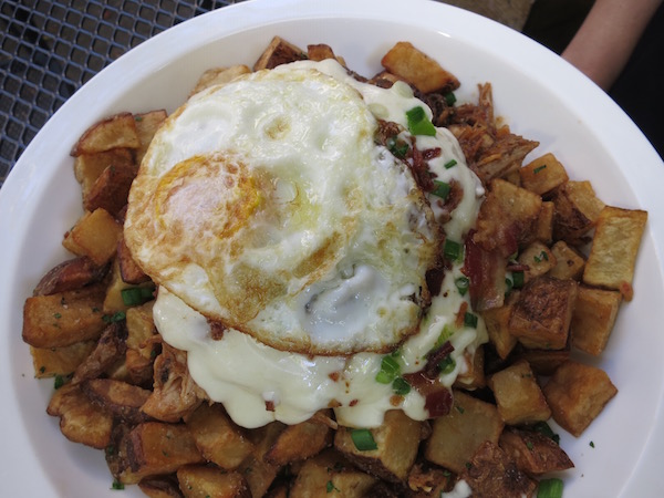 Breakfast Pork Fries at Honey Pie Cafe