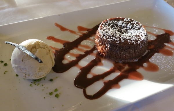 Chocolate dessert at French brasserie Flo Toulouse