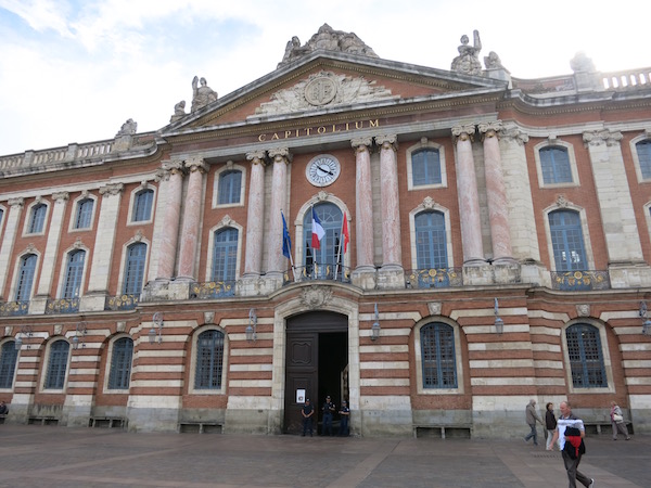 In front of the National Assembly building in Toulouse, France