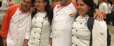 Chef Silvano De Paola from Milan, Italy with students at Culinary Roots