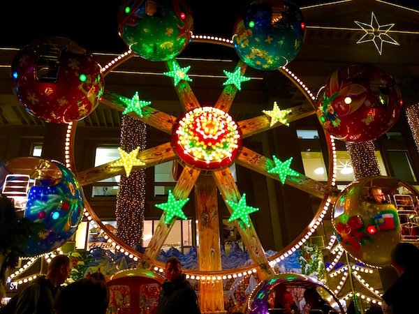 Children's rides at the Stuttgart Christmas Markets.