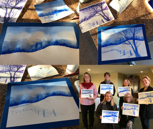 Art class at the Goldmoor Inn Galena