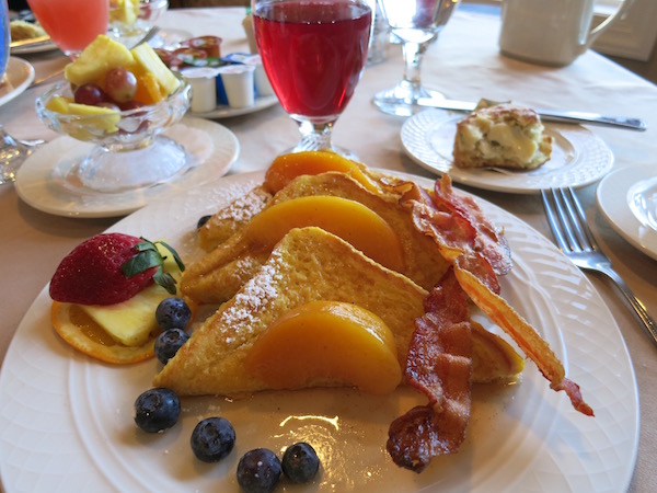 Full breakfast at the Goldmoor Inn, in Galena IL