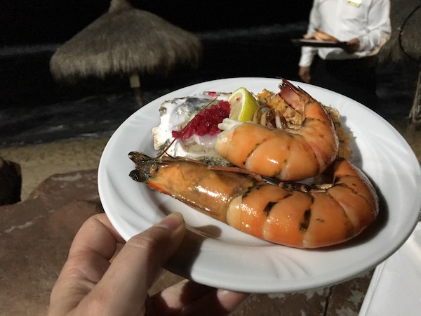 Shrimp at the El Cid Resorts Food Travelist