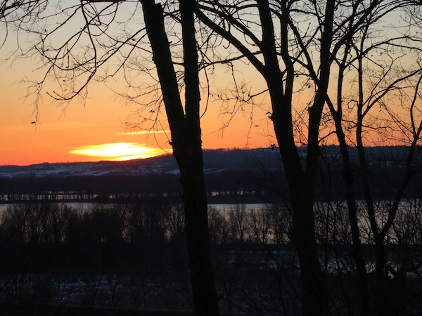 Sunset at the Goldmoor Inn in Galena