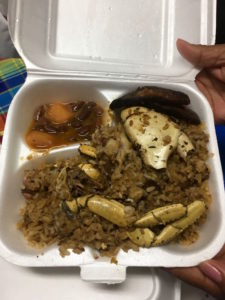 places to eat in St. Croix: Crab Rice at St. Croix AgriFest