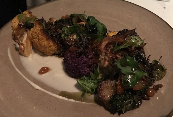 Roasted Cauliflower entree Georges on the Cove
