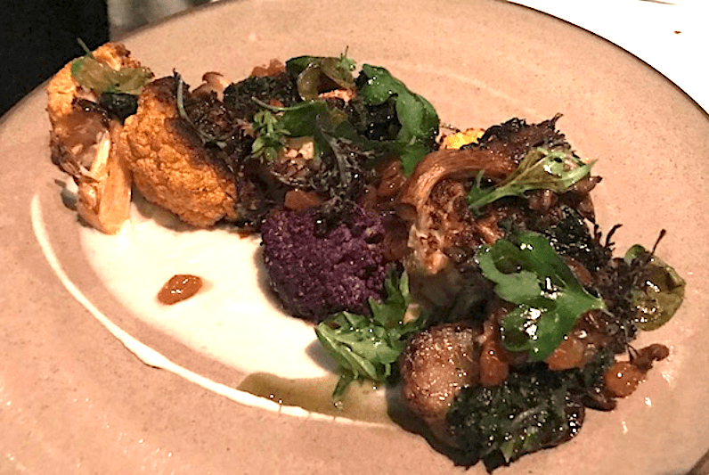 Roasted Cauliflower entree at George's At The Cove La Jolla