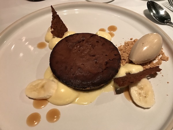 Warm Chocolate Tart at George's At The Cove