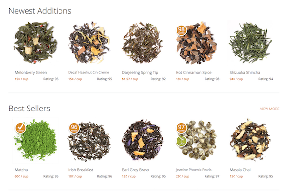 Adagio Tea Website