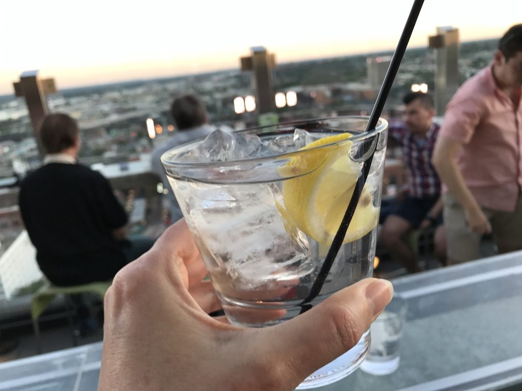 Cheers from the Hilton Rooftop St. Louis Downtown