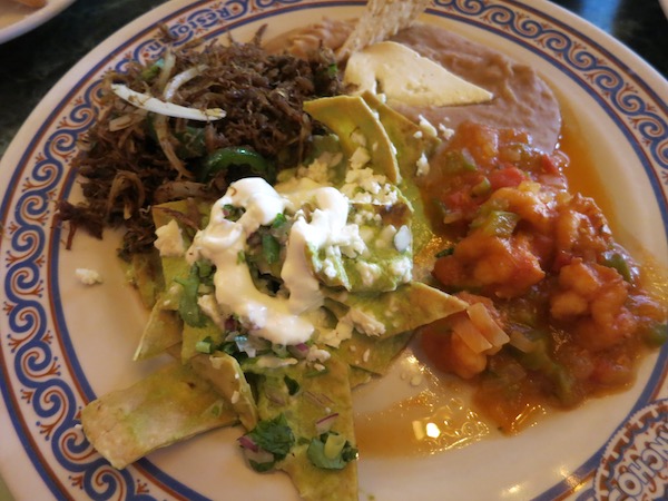 Chilaquiles at Los Panchos Mazatlan