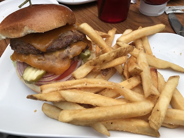 Classic Burger at the FOX Sports Midwest Restaurant Ballpark Village