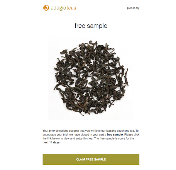 Free Sample Adagio Teas