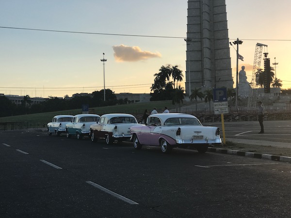 Vintage American cars in Cuba.