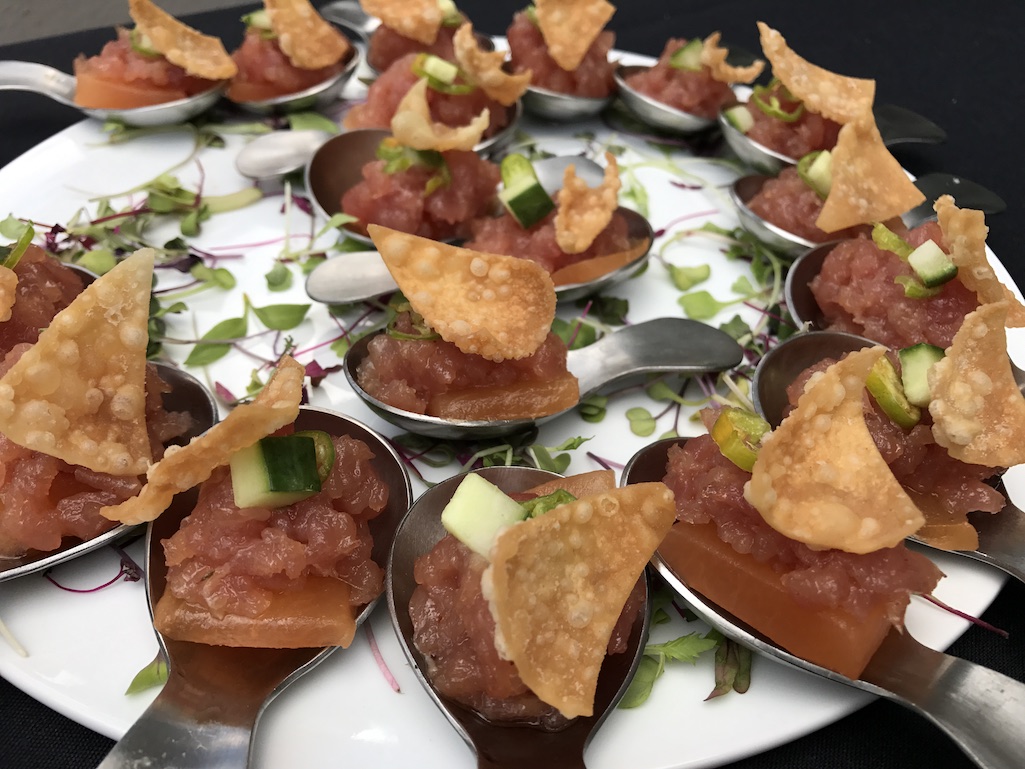 Fresh seafood appetizers at The Canopy in St. Petersburg Florida