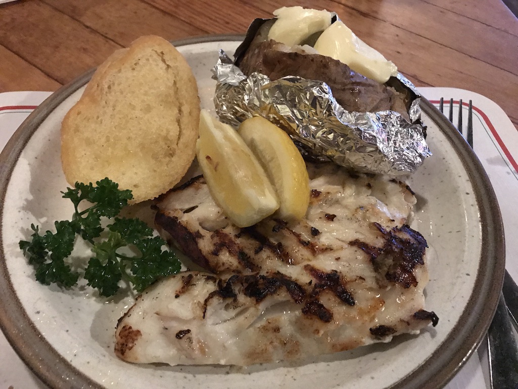 Grilled grouper at the Fourth Street Grill in St. Petersburg Florida