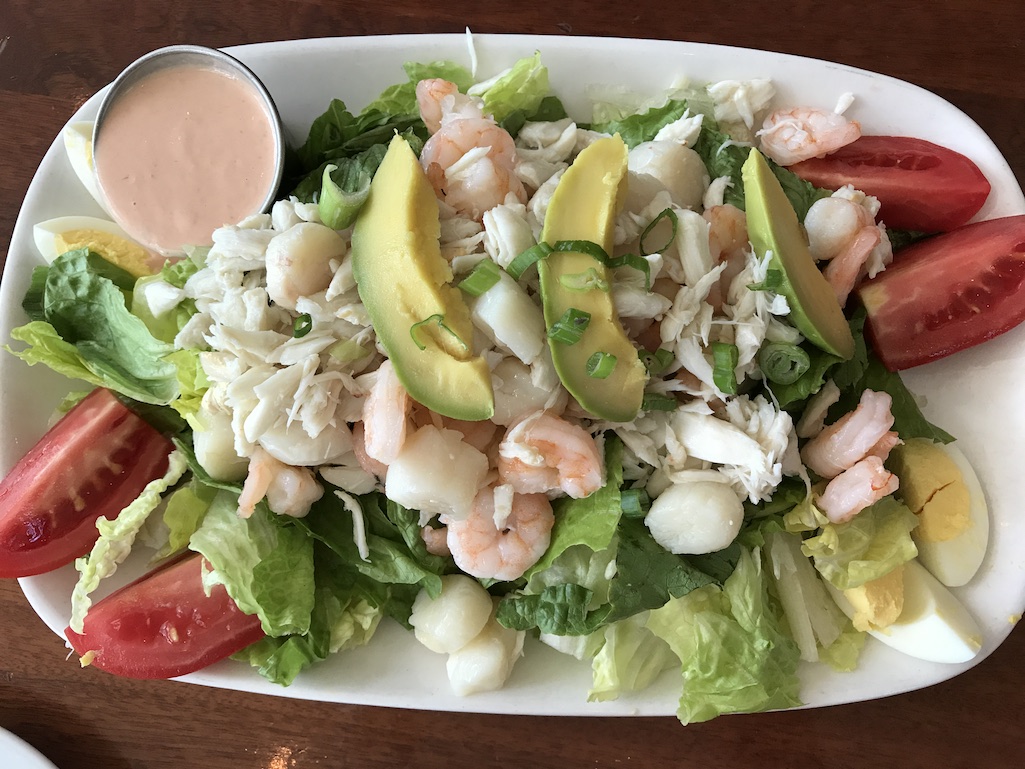 Seafood salad 400 Beach Seafood and Tap House