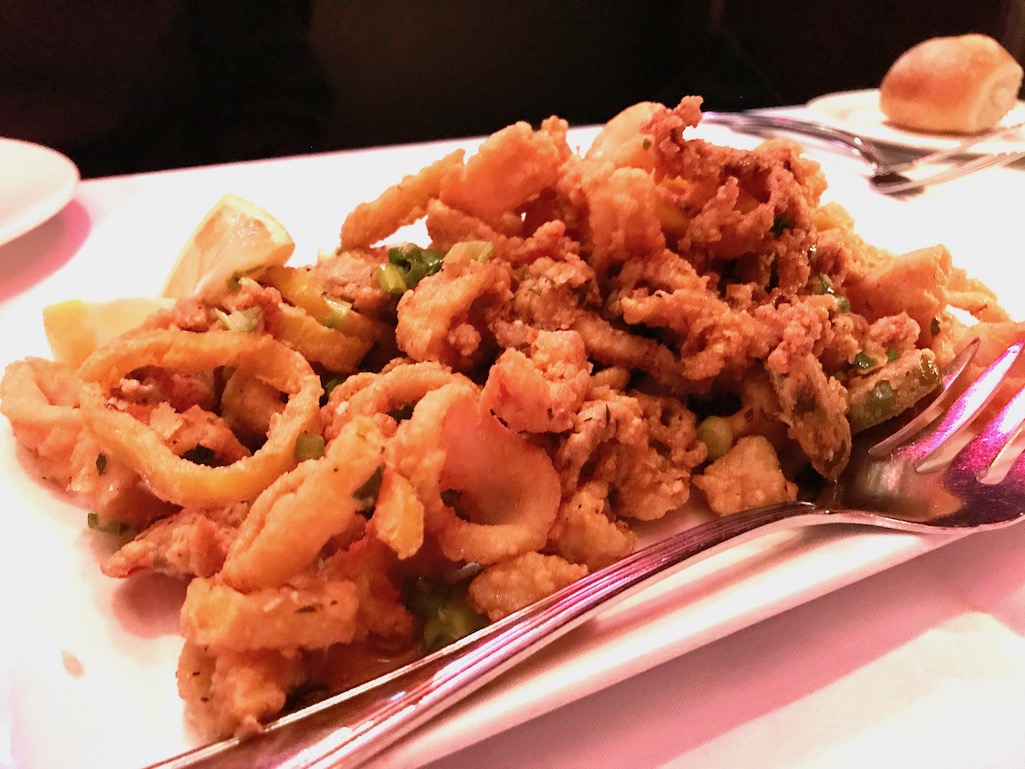 Calamari with peppers at Hemenway's in Providence