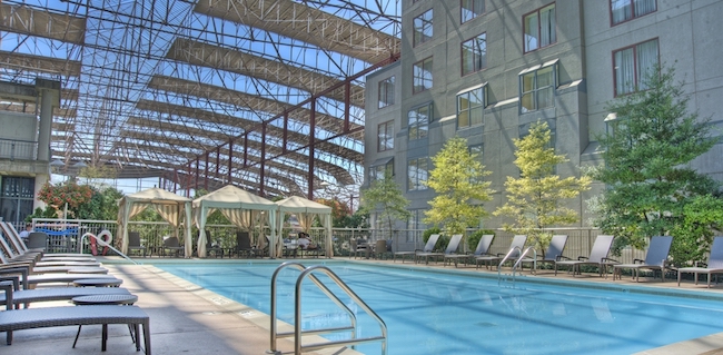 Outdoor pool at the Union Station Hotel in St. Louis