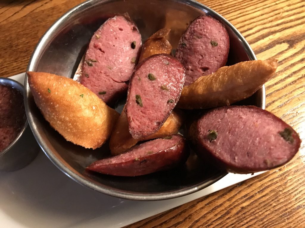 Elk Sausage and Pretzel Bites Grand Hotel Big Timber Montana Yellowstone Country