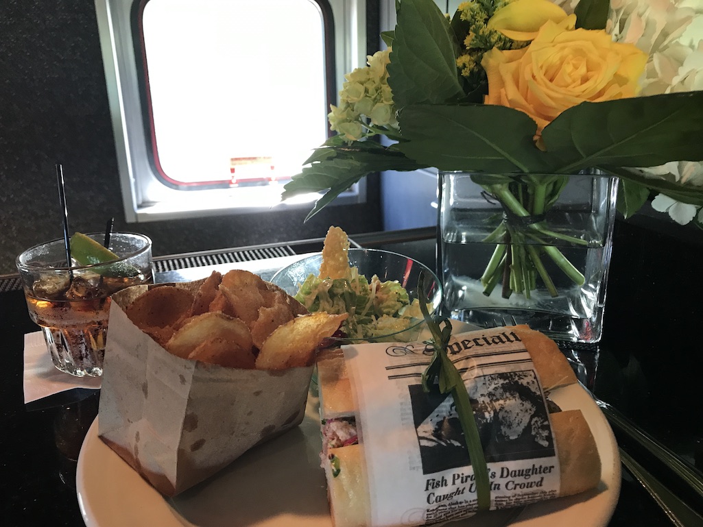 Lunch on board the Silver Chalet