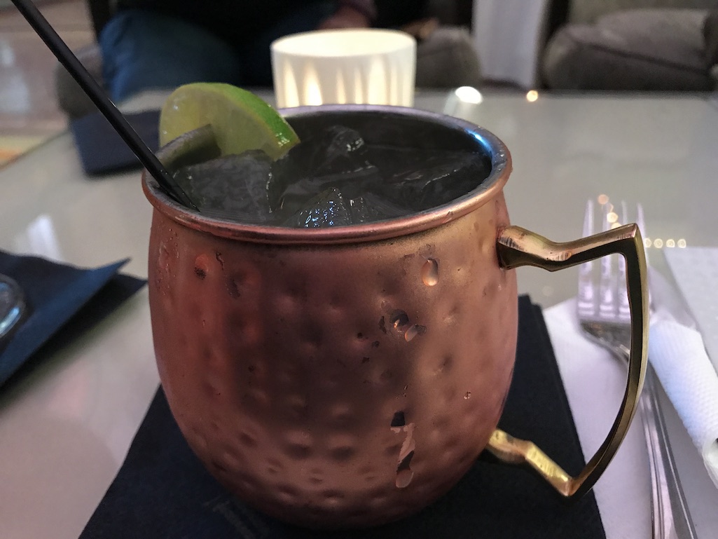 Moscow Mule in the Grand Hall at the Union Station Hotel