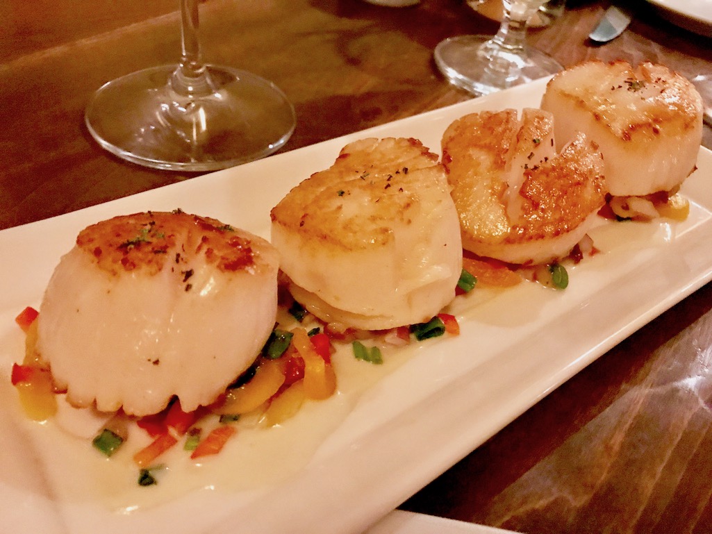 Scallops at Chico Hot Springs and Day Spa