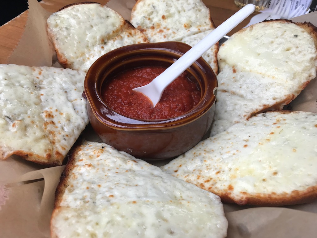 Founders Brewery Cheesy Garlic Bread