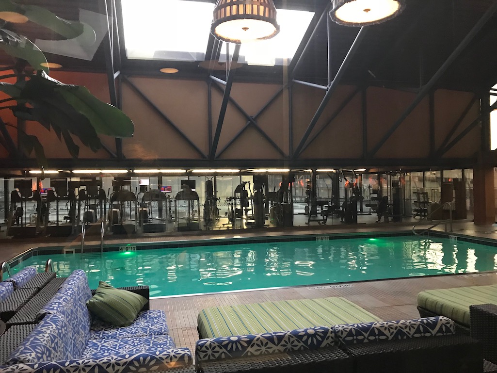 Indoor pool and spa at the Amway Grand Plaza in Grand Plaza