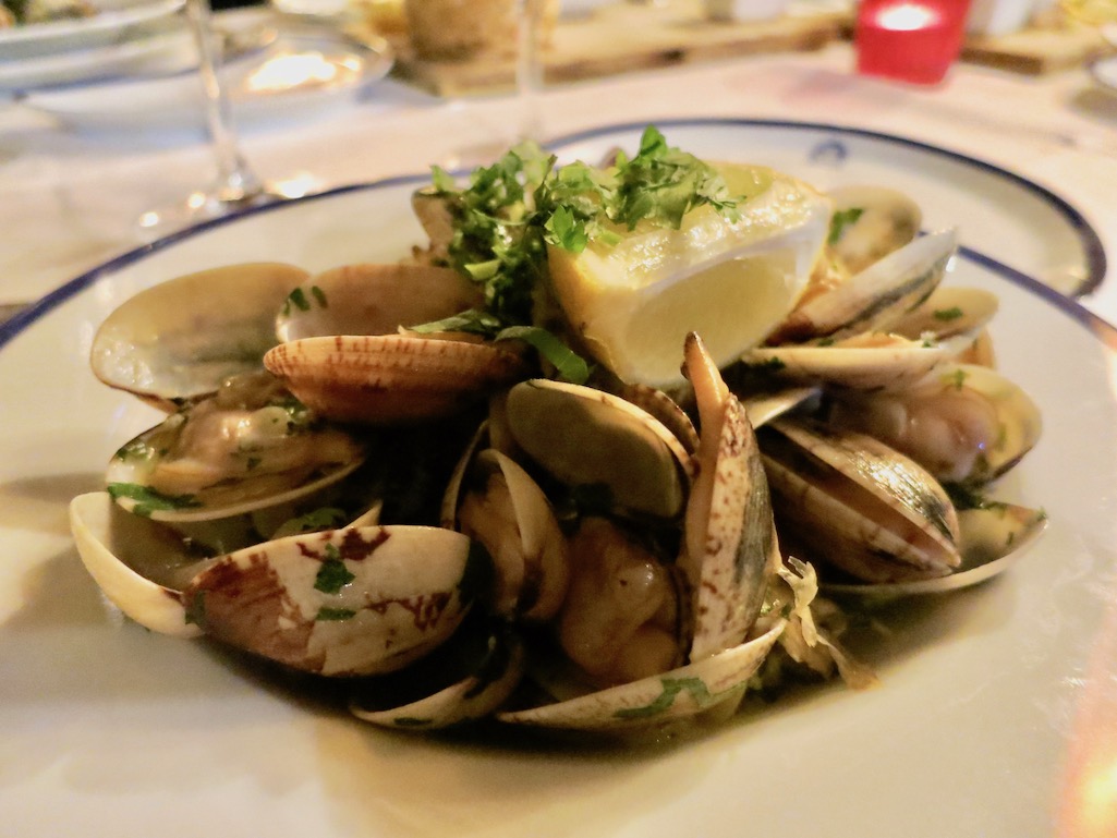 Clams smothered in butter and garlic Obidos Portugal Pausada do Castelo
