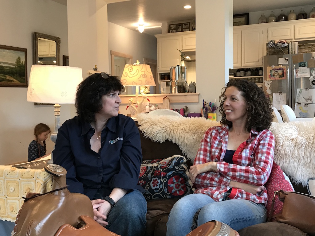 Diana and Saundra at Buttercup Farm