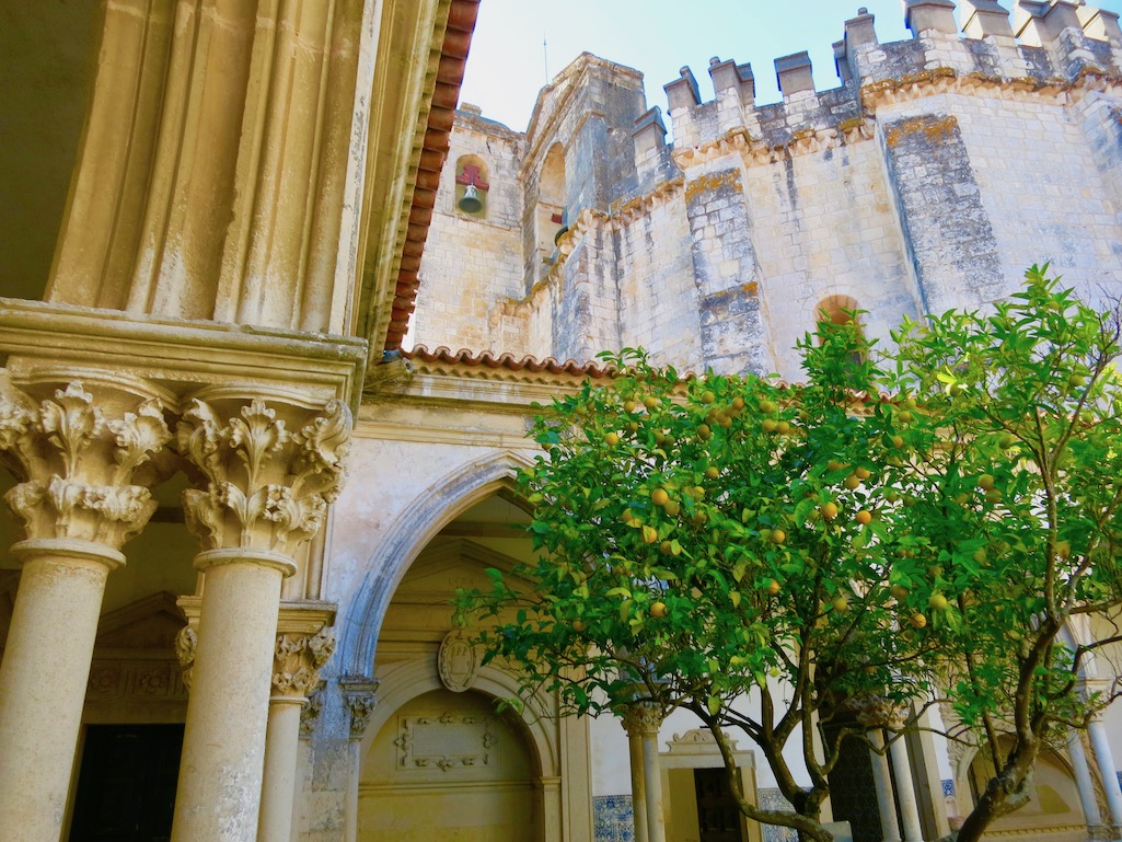 Lemon Trees in the Courtyard of Convento of Cristo Tomar moving to portugal