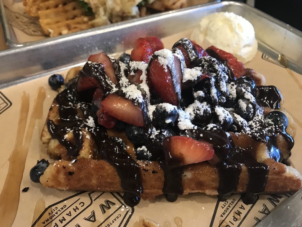 Liege Style Belgian Waffle at Waffle Champion OKC