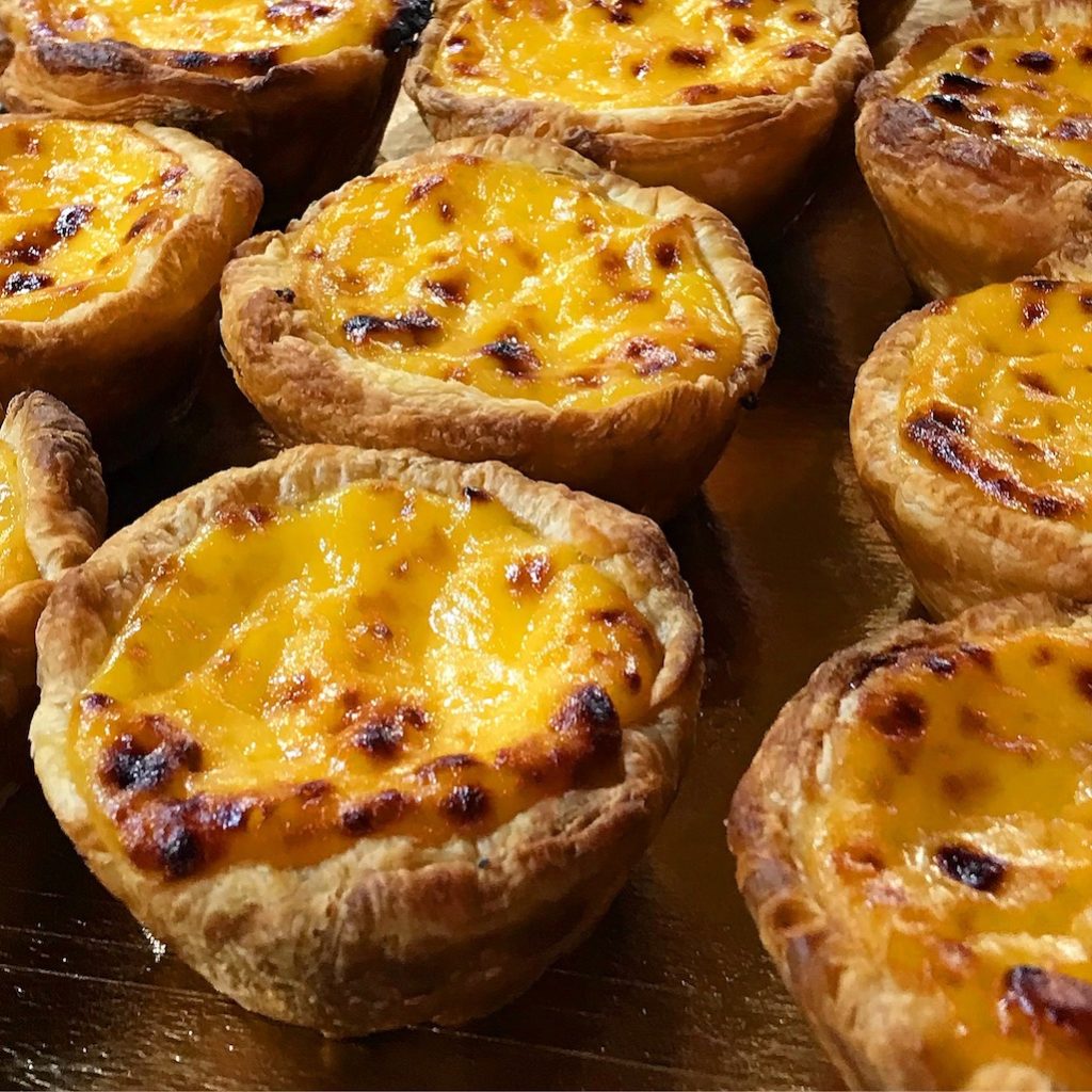 Pastel de nata egg tarts in Portugal